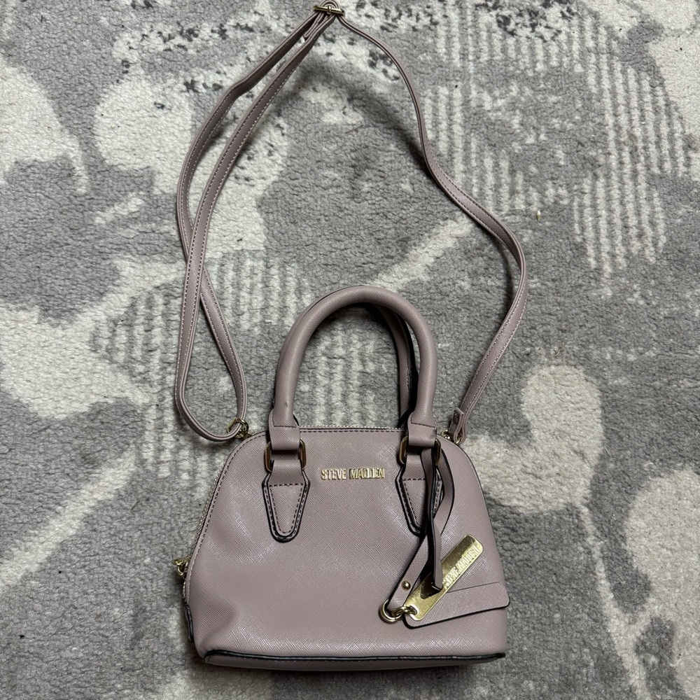 Steve Madden Bfaith Mauve Pink Mini Crossbody Satchel Handbag